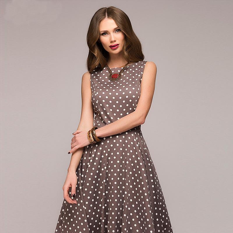 Damen Gepunktetes Kleid Ferna - Norvielle