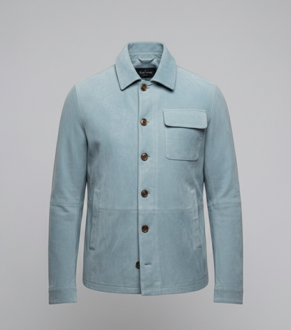 Herren Lederjacke Wildleder Praktischer Kragen