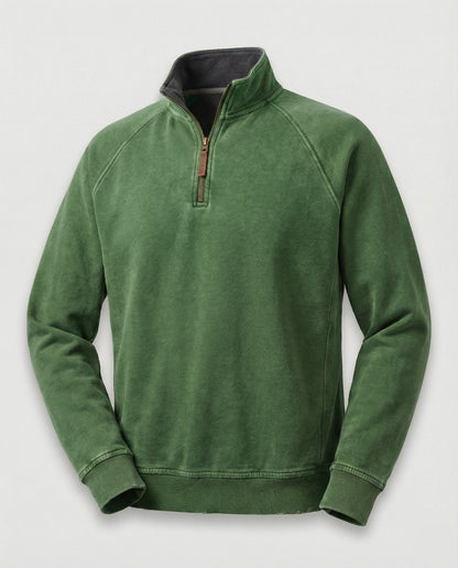 Herren Fleecepullover Warm Beige