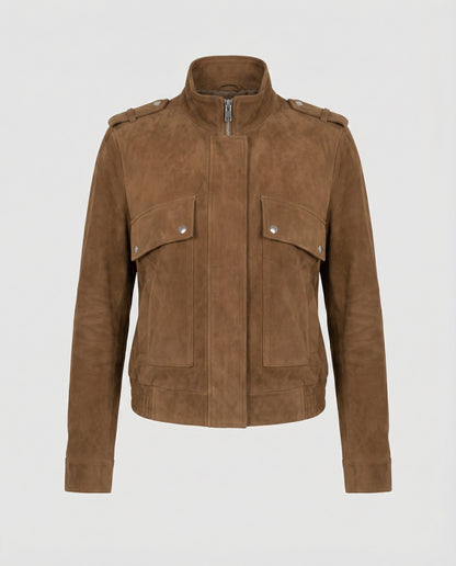 Damen Wildleder Bomberjacke - Norvielle