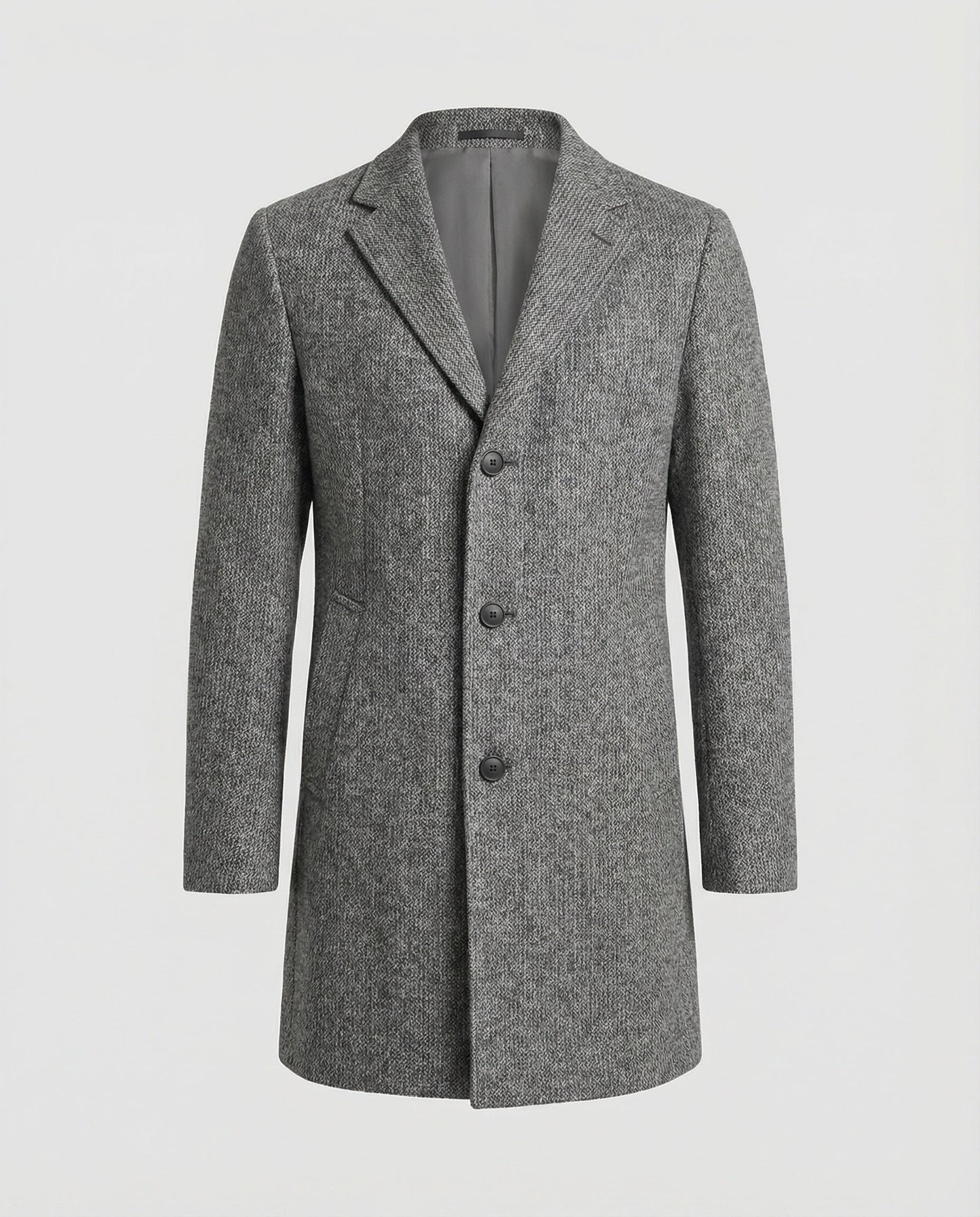 Herren Mantel Elegant Herbst Leder