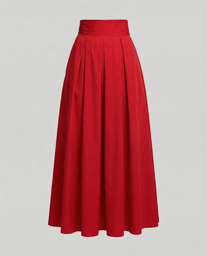 Norvielle Damen Faltrock Elegantes Design