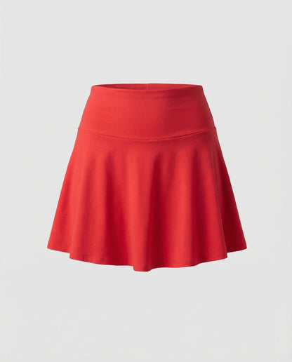 Damen Bade-Skort Hochgeschnitten Mit Seitentasche