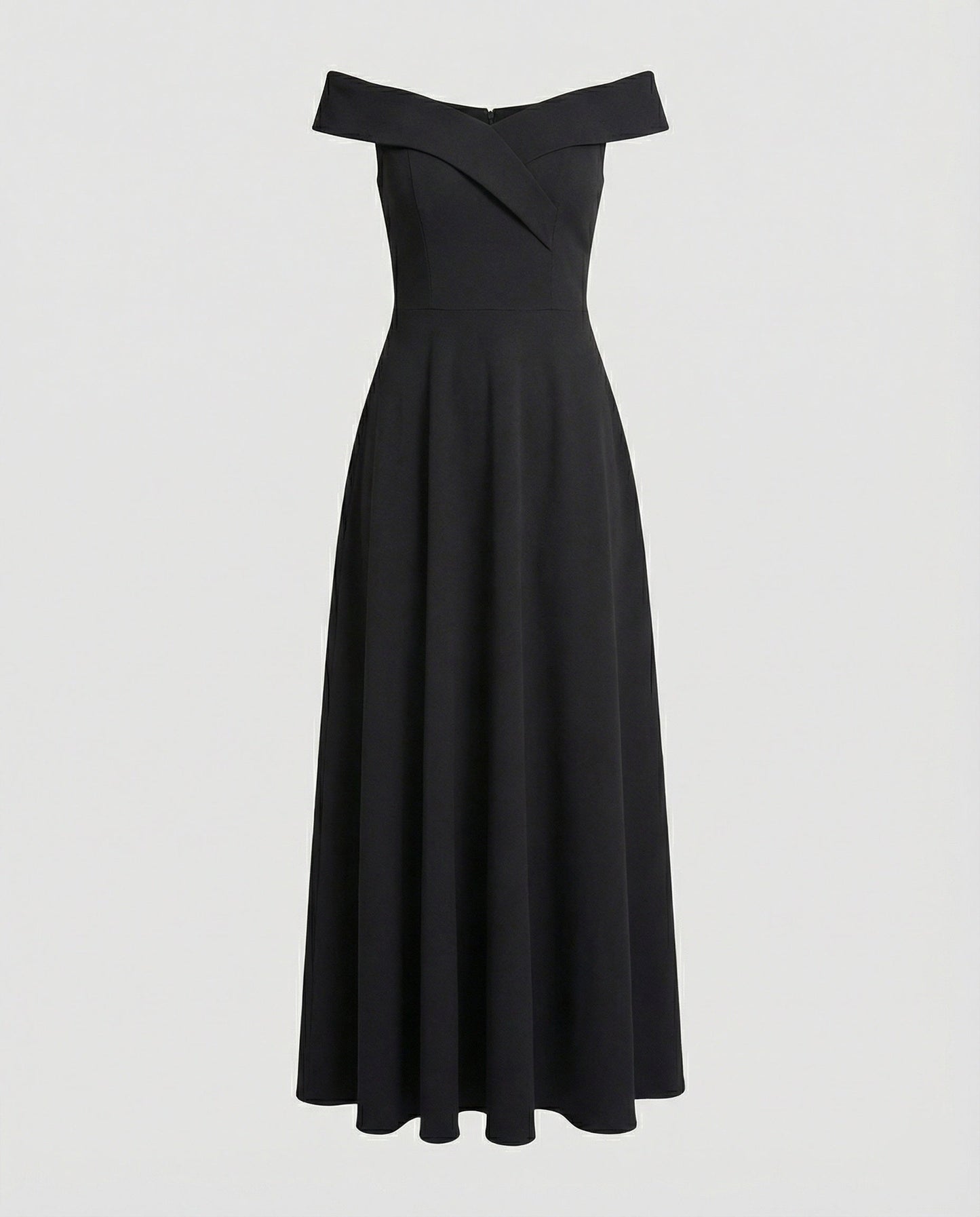 Norvielle Damen Off-Shoulder Abendkleid Lang Elegant