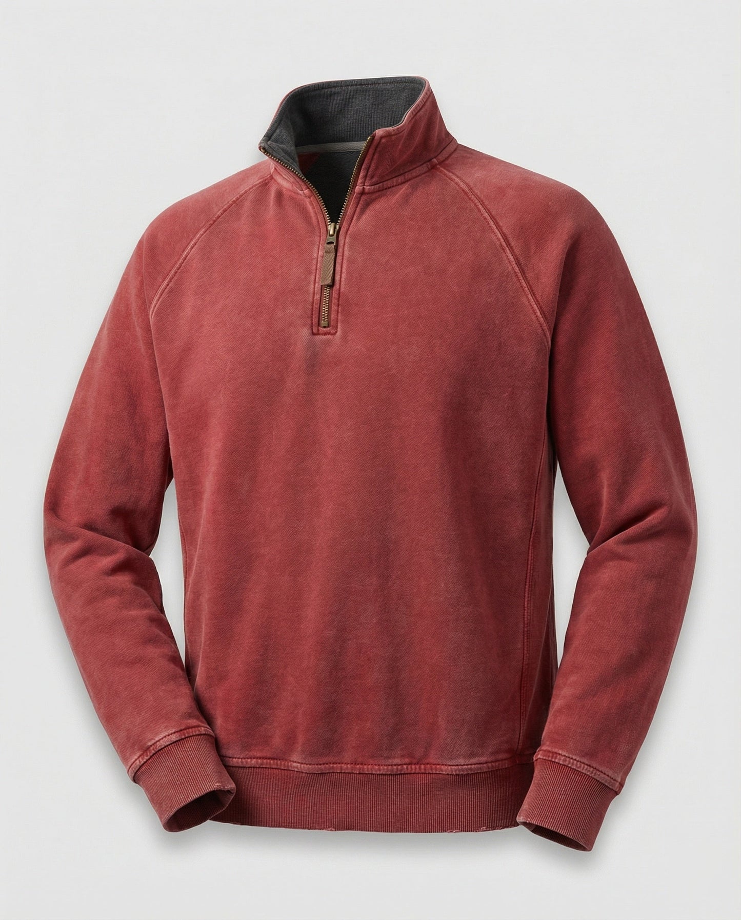 Herren Fleecepullover Warm Beige
