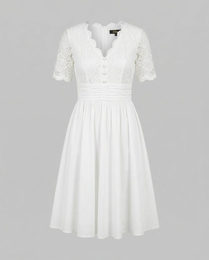 Hochzeitskleid Spitze Romantik Weiße Spitze