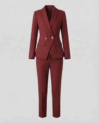 Damen Hosenanzug Set Blazer Formal