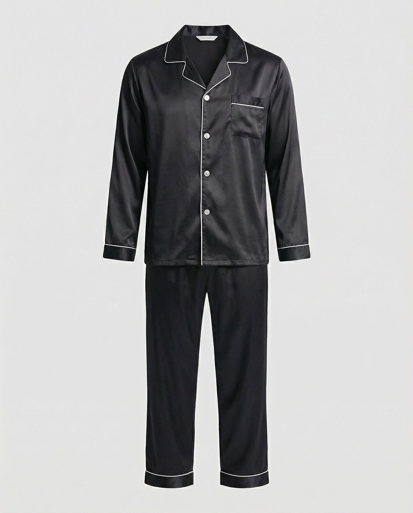 Herrenpyjama Satin Qualität