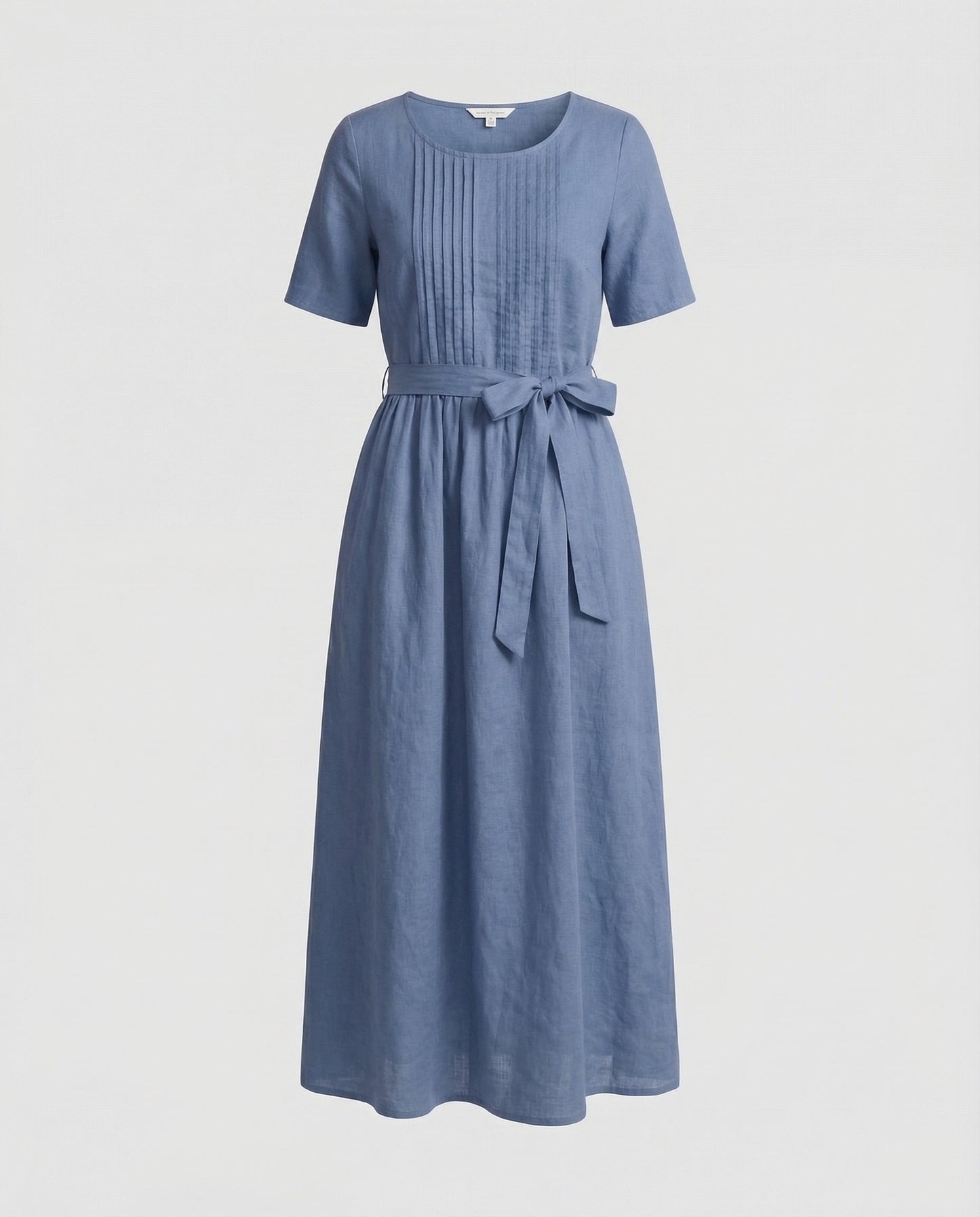 Damen Maxikleid Leinen mit Gürtel - Norvielle