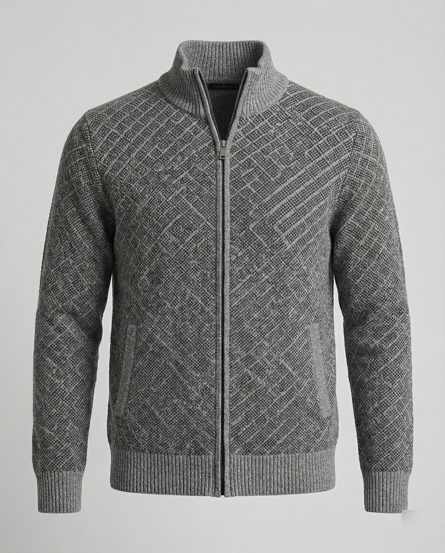Herren Strickjacke Mit Reißverschluss