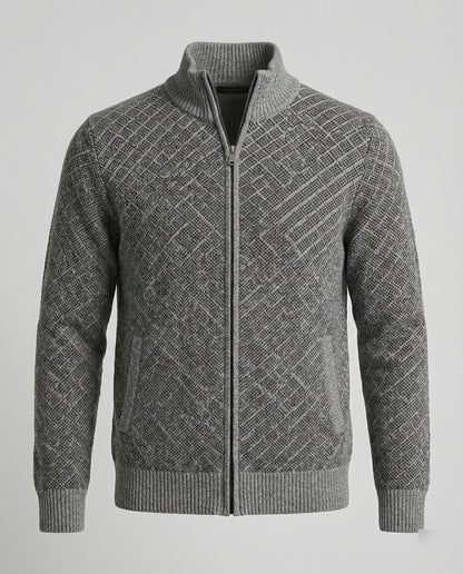 Herren Strickjacke Mit Reißverschluss