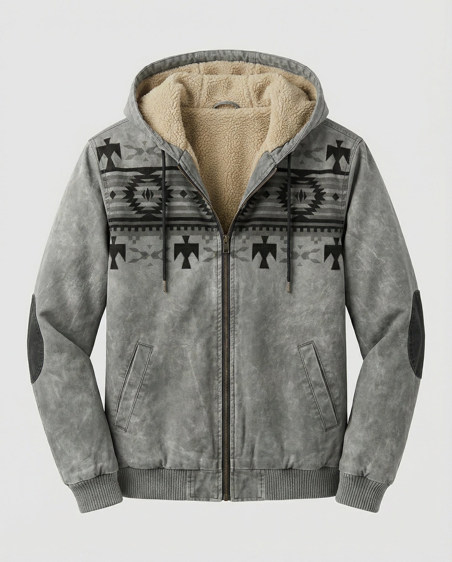 Herren Kapuzenjacke Tribal Print