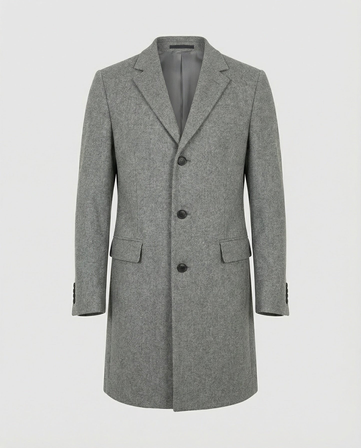 Herren Wintermantel Revers Elegantes Design