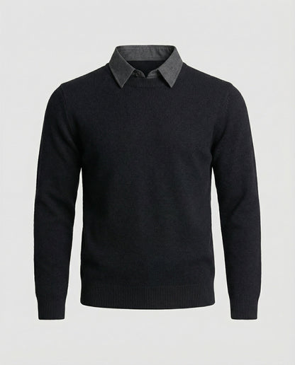 Eleganter Herren Feinstrickpullover