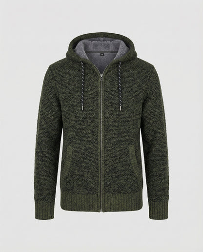 Herren Strickjacke Mit Kapuze Beige