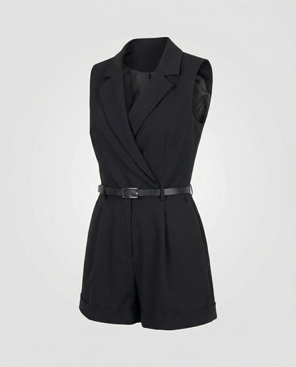 Damen Kurzjumpsuit Stilvoll Stretch