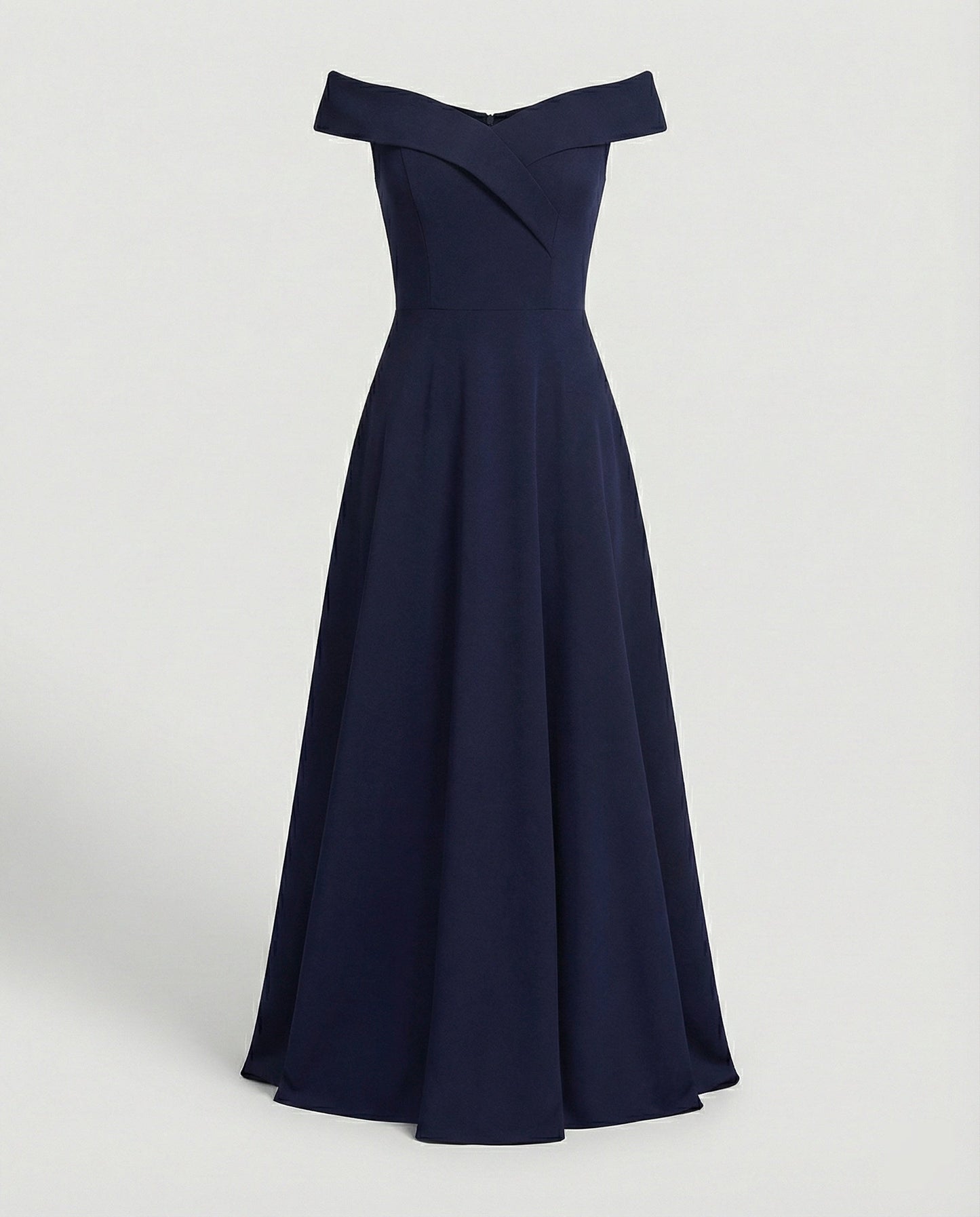 Norvielle Damen Off-Shoulder Abendkleid Lang Elegant