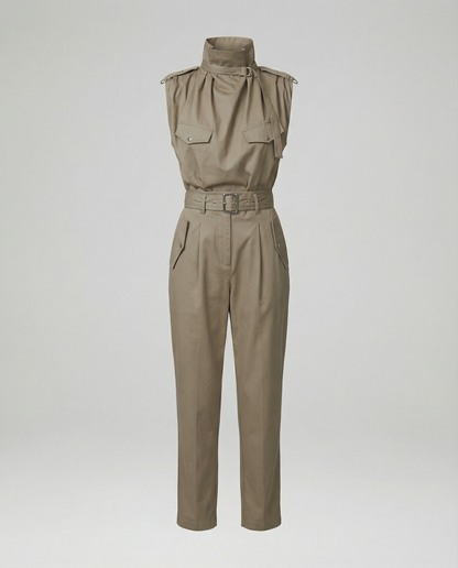 Damen Ärmelloser Jumpsuit Modern Stylisch
