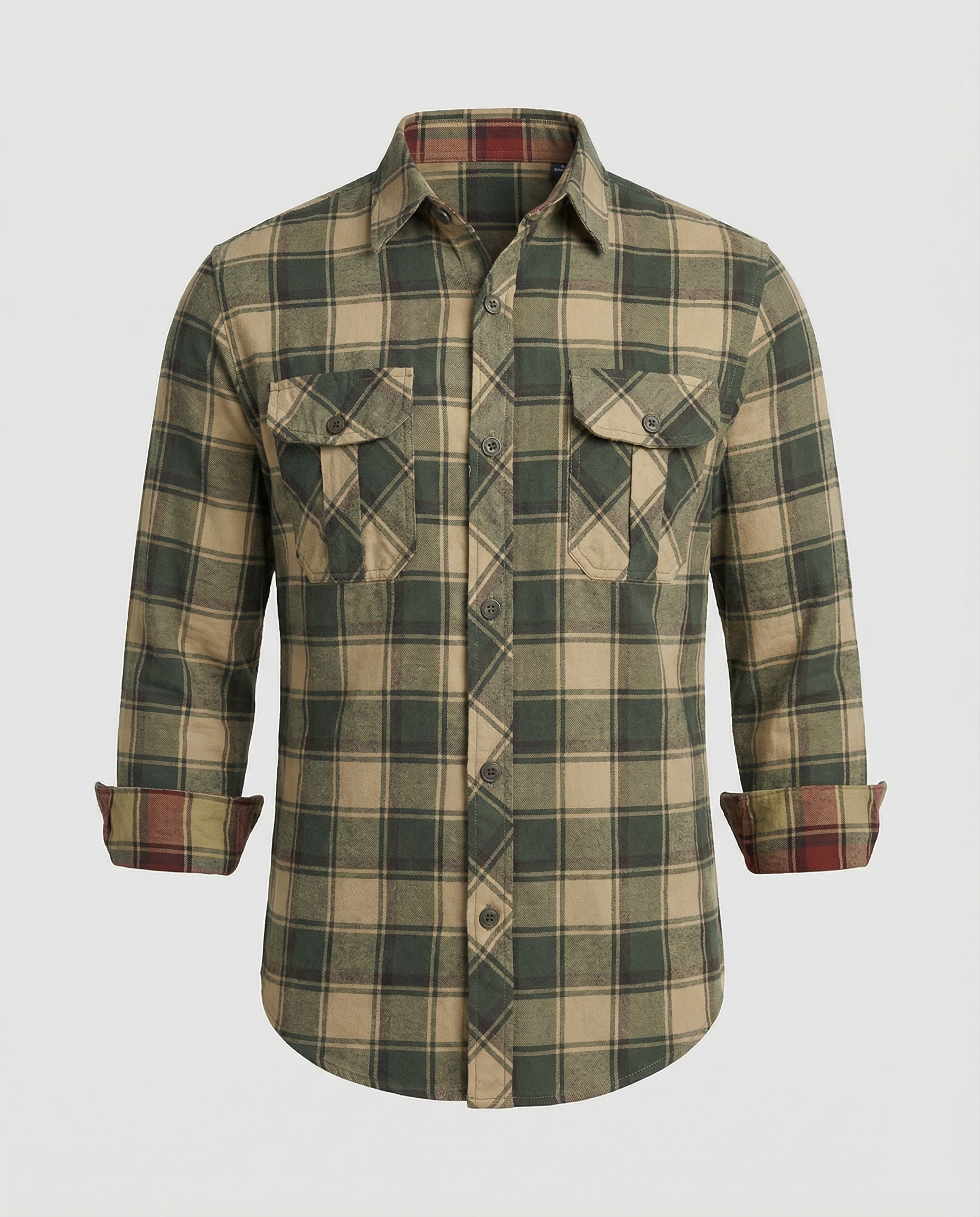 Herren Langarmhemd Flanell - Norvielle