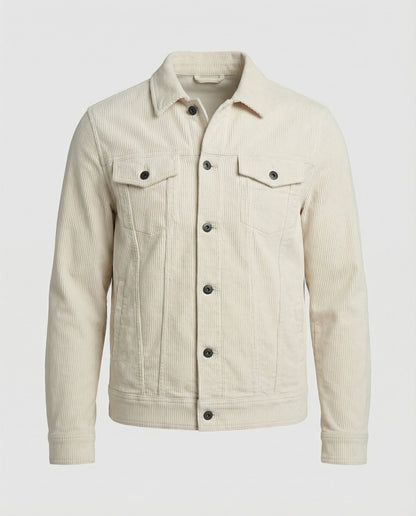Herren Überhemdjacke Cord Mit Druckknöpfen - Norvielle
