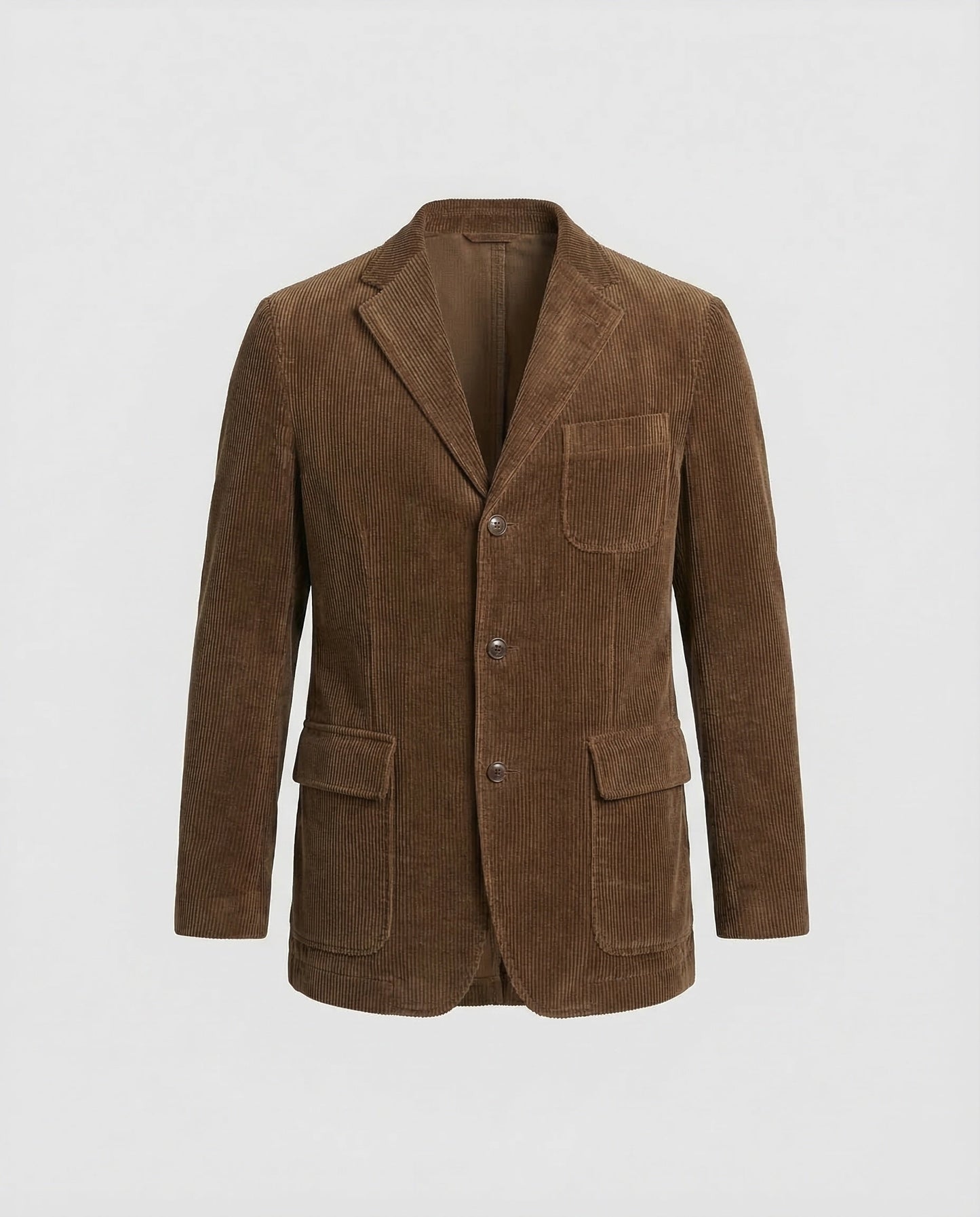 Corduroy Blazer Set Damen Baumwolle Grübchen Optik
