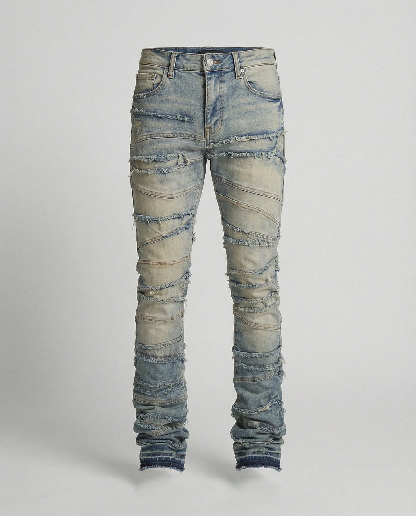 Herren Slimfit Destroyed Jeans