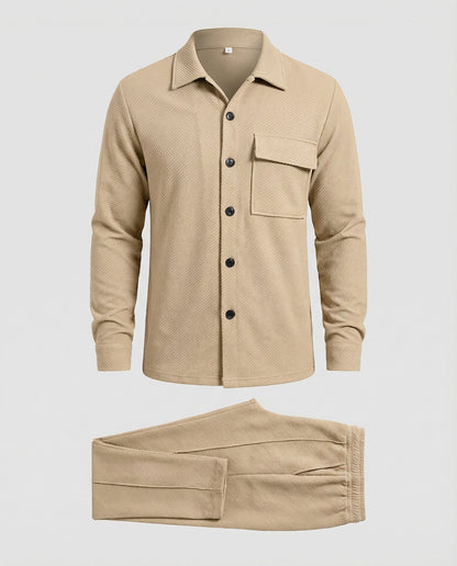 Herren Cardigan Strukturdesign Wollmix
