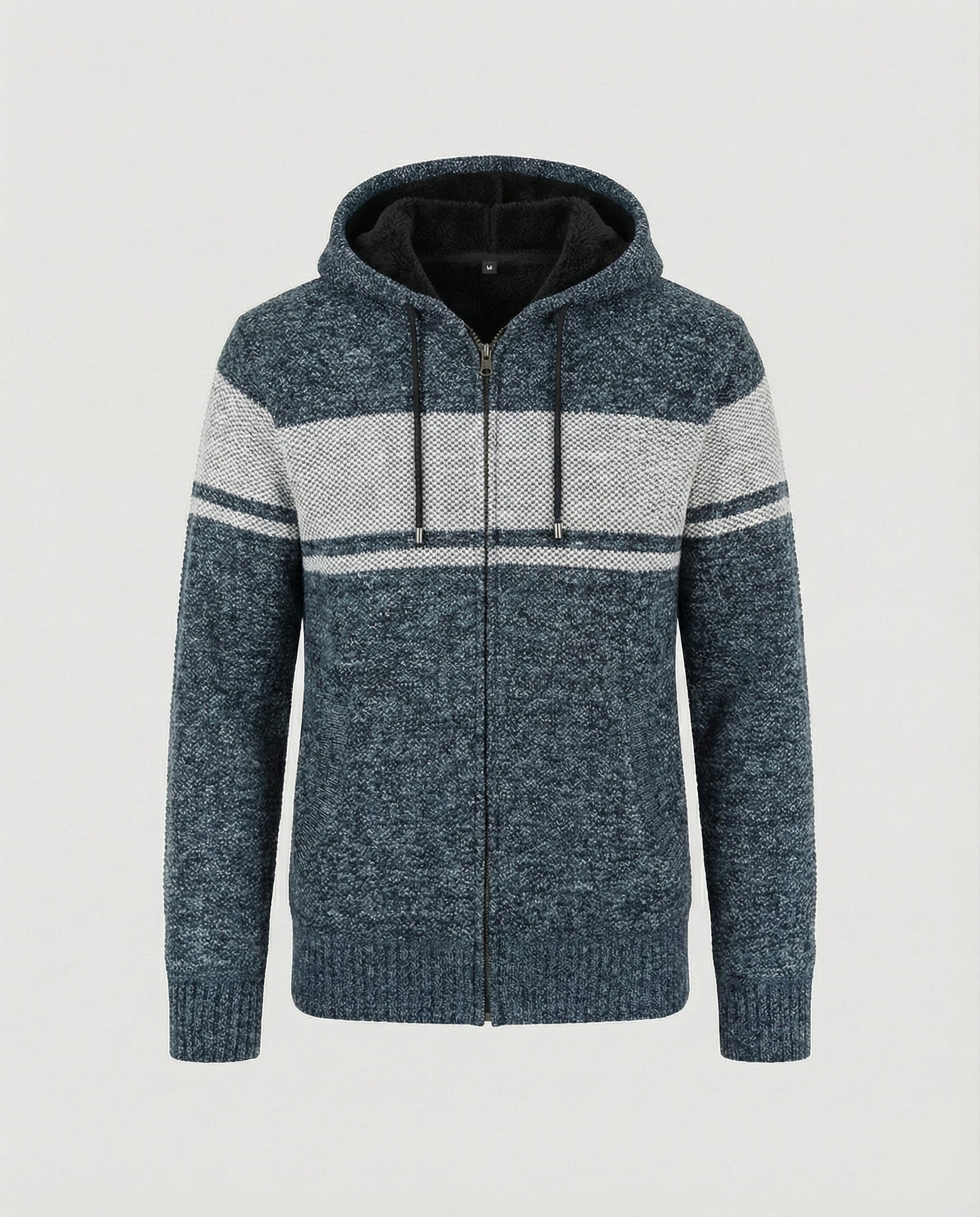 Herren Strickjacke Mit Kapuze Beige