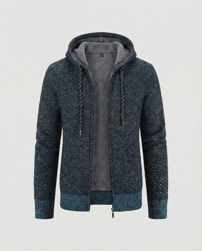 Herren Strickjacke Mit Kapuze Beige