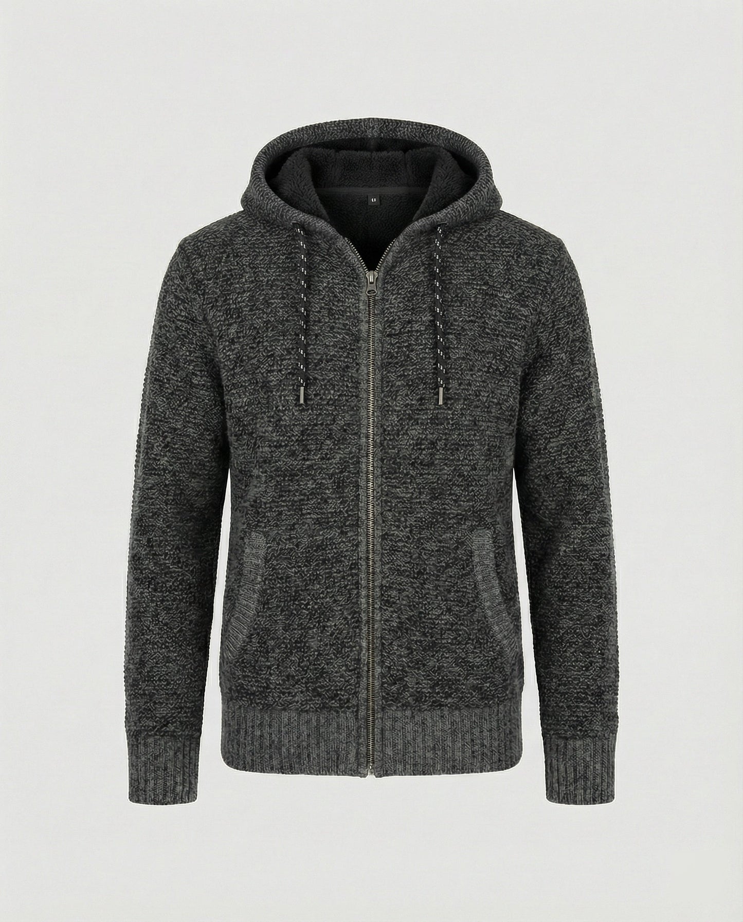 Herren Strickjacke Mit Kapuze Beige