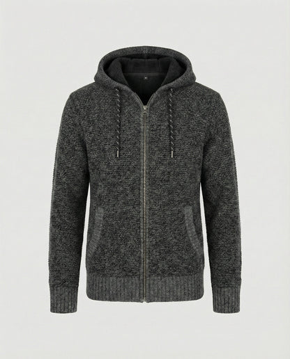 Herren Strickjacke Mit Kapuze Beige