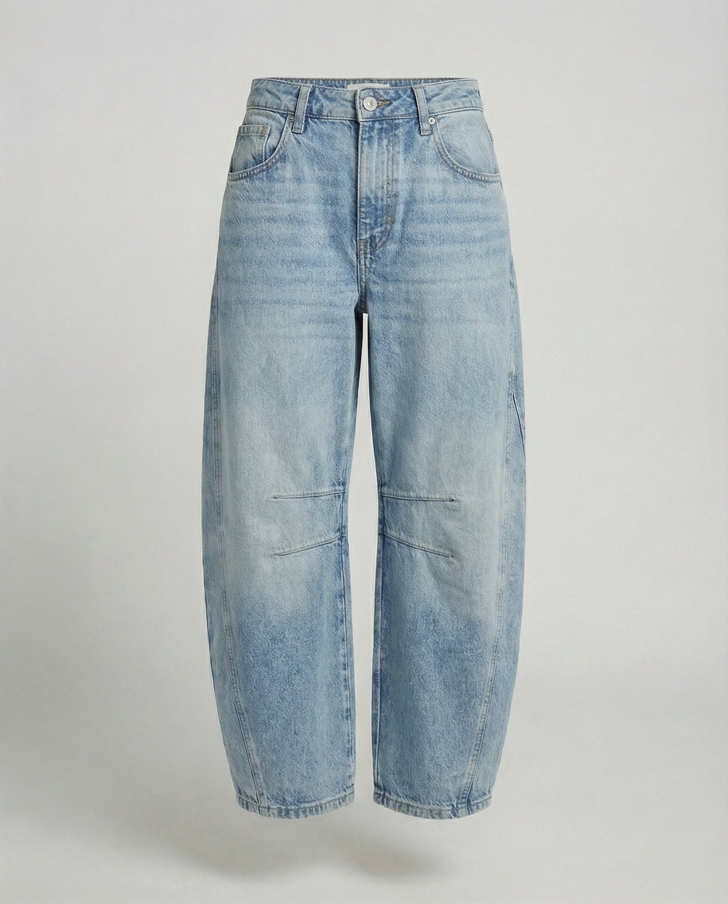 Damen Weitebein Jeans Hose Denim