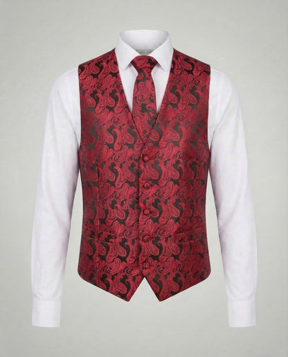 Herren Paisley Anzugweste Elegantes Design