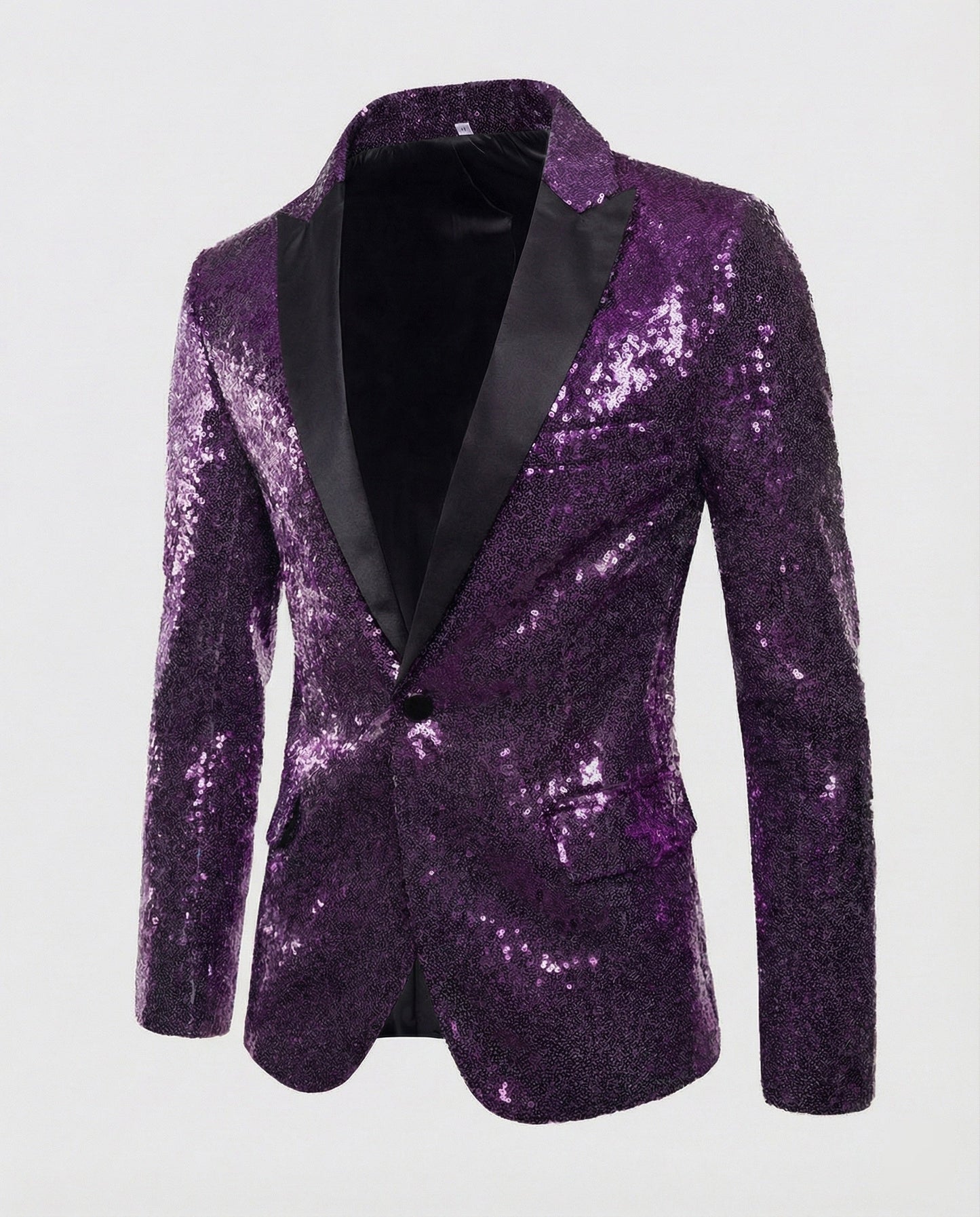 Herren Pailletten Blazer Glitzer