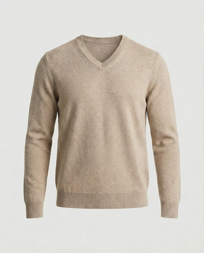 Herren Feinstrick Pullover V-Ausschnitt