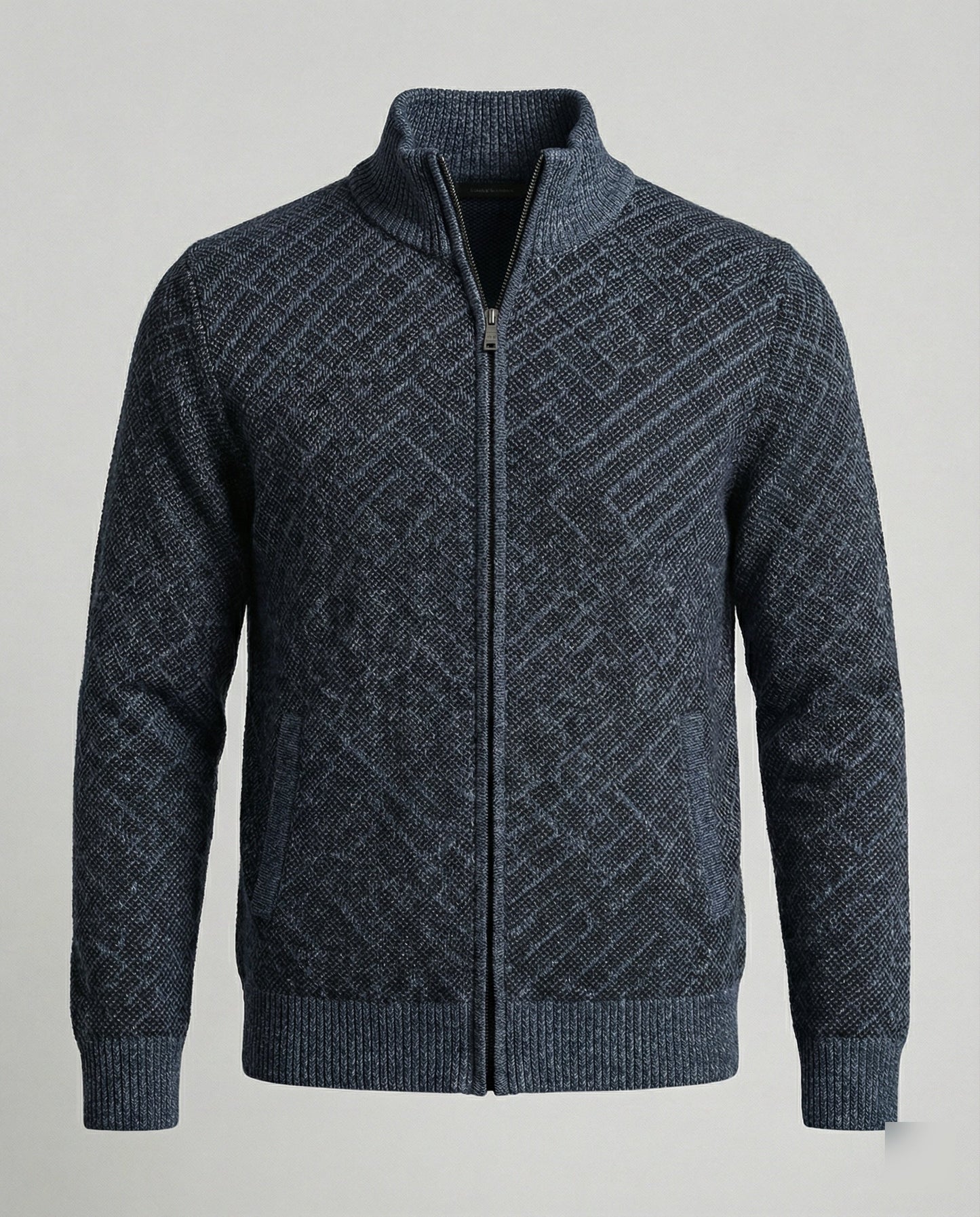 Herren Strickjacke Mit Reißverschluss