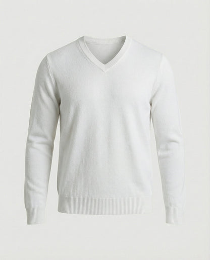 Herren Feinstrick Pullover V-Ausschnitt