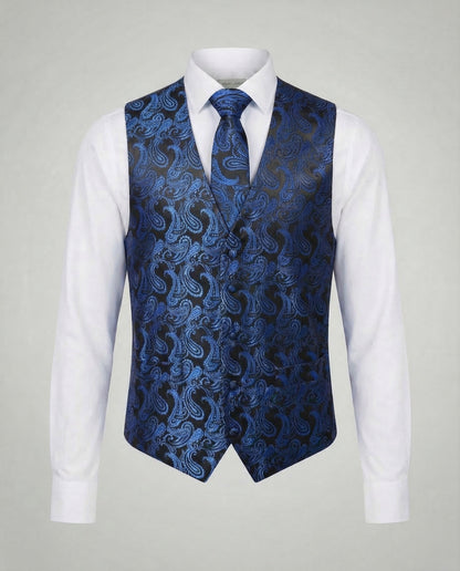 Herren Paisley Anzugweste Elegantes Design