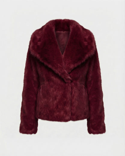 Damen Weiche Pelzjacke Qualität
