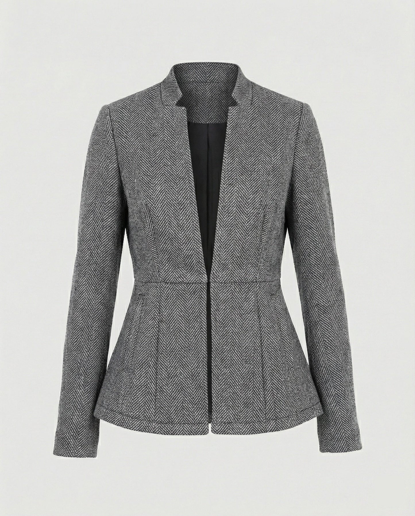 Damen Ärmelloses Blazer Hahnentritt