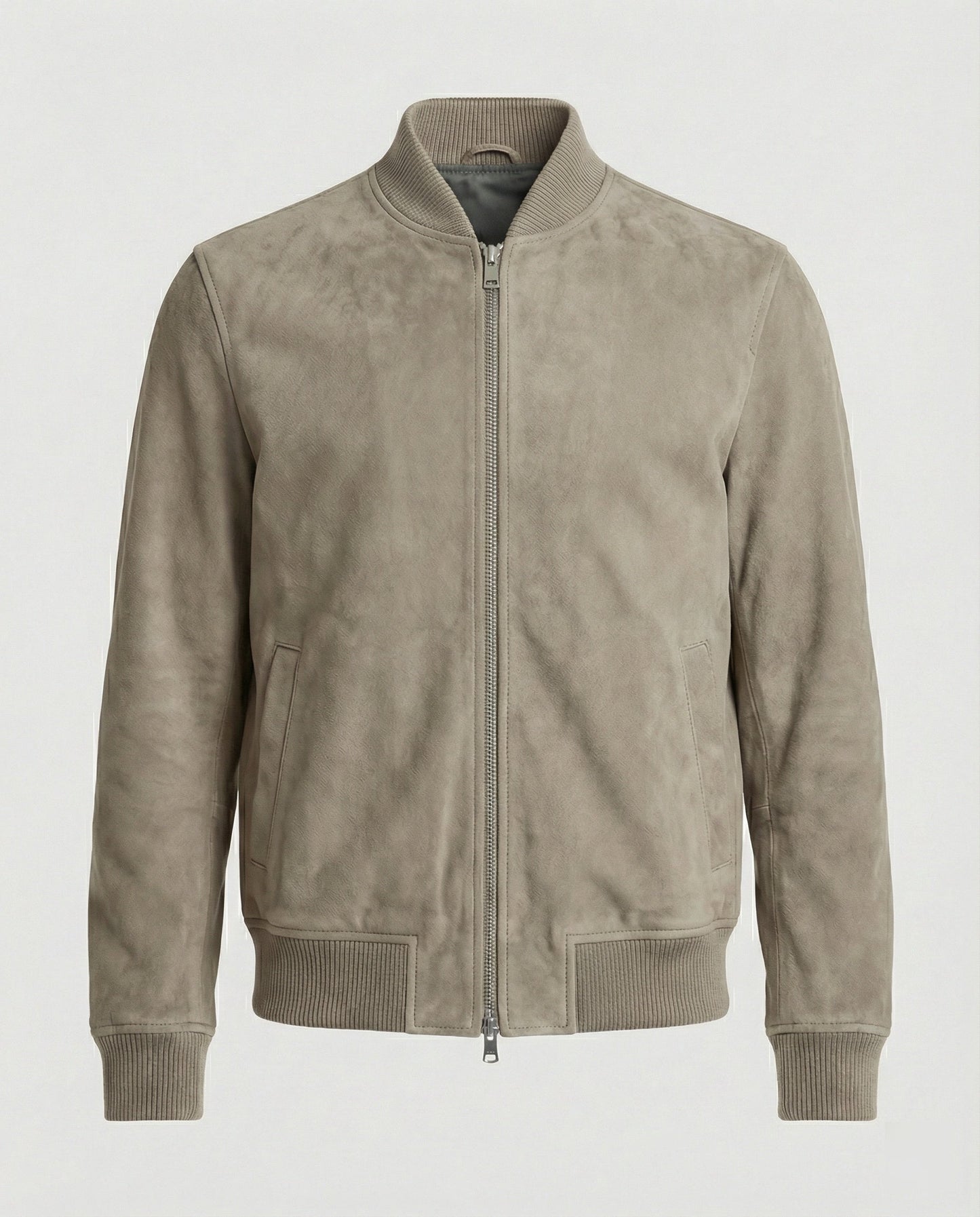 Herren Bomberjacke Lederoptik Kunstleder