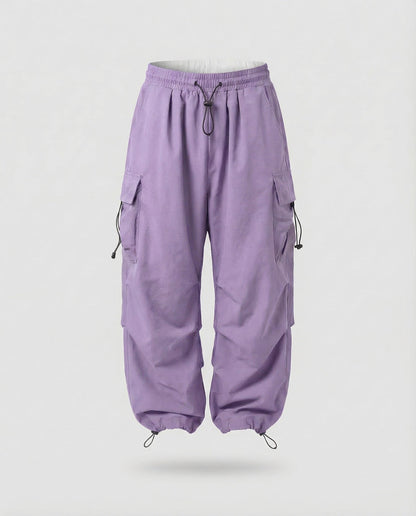Damen Cargohose Leicht Bequem Weite Passform