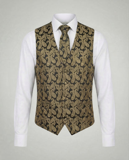 Herren Paisley Anzugweste Elegantes Design