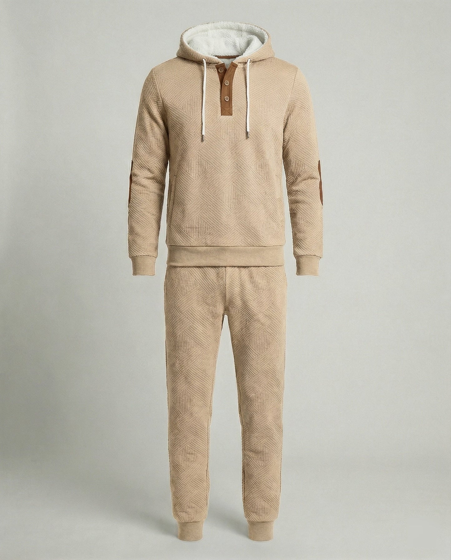 Herren Hoodie Jogginganzug Set Baumwolle