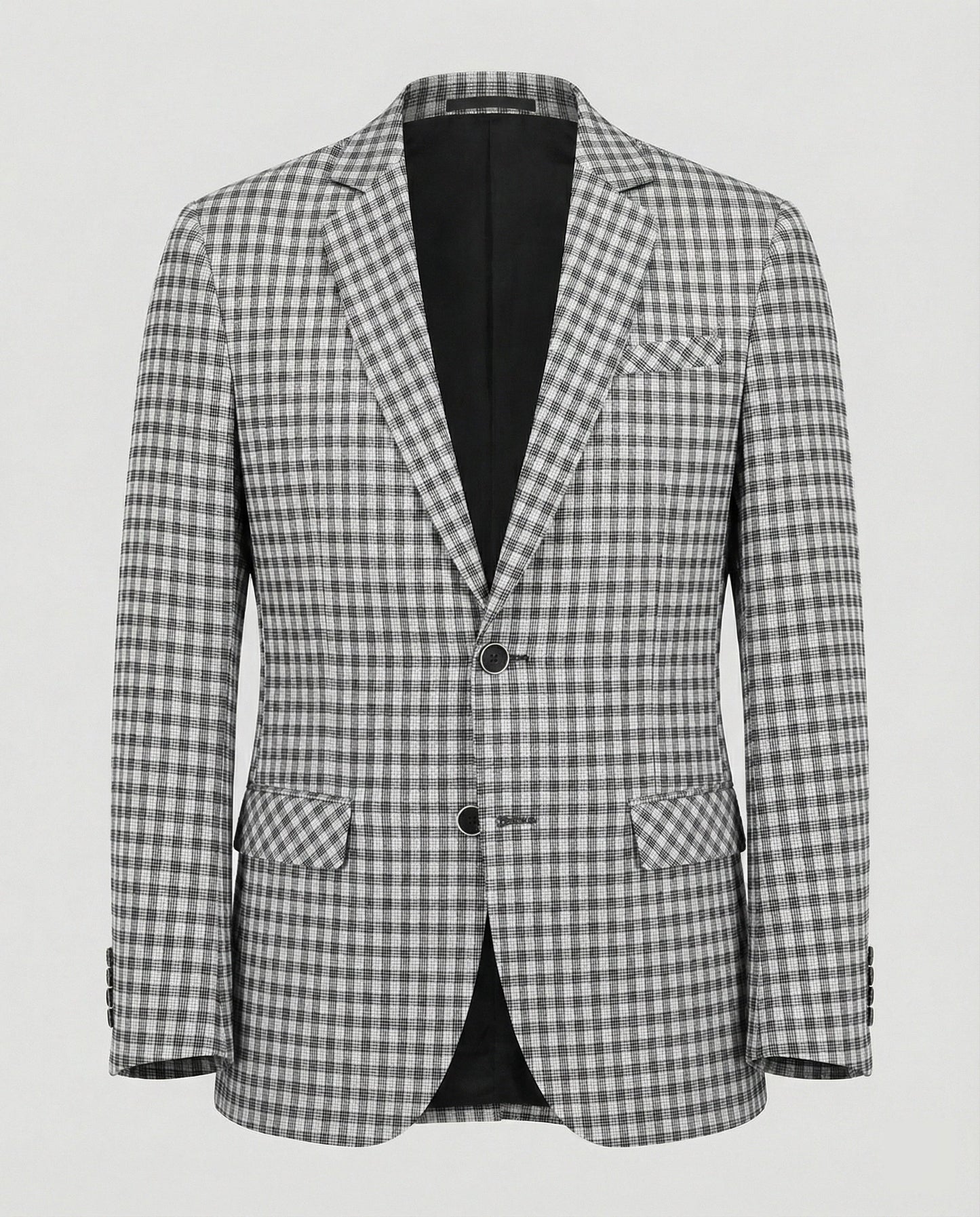 Herren Glencheck Sakko Slim Fit Einreiher - Norvielle