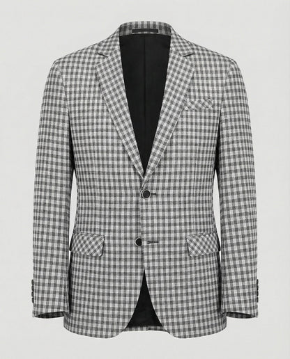Herren Glencheck Sakko Slim Fit Einreiher - Norvielle
