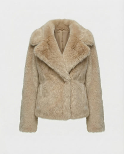 Damen Weiche Pelzjacke Qualität