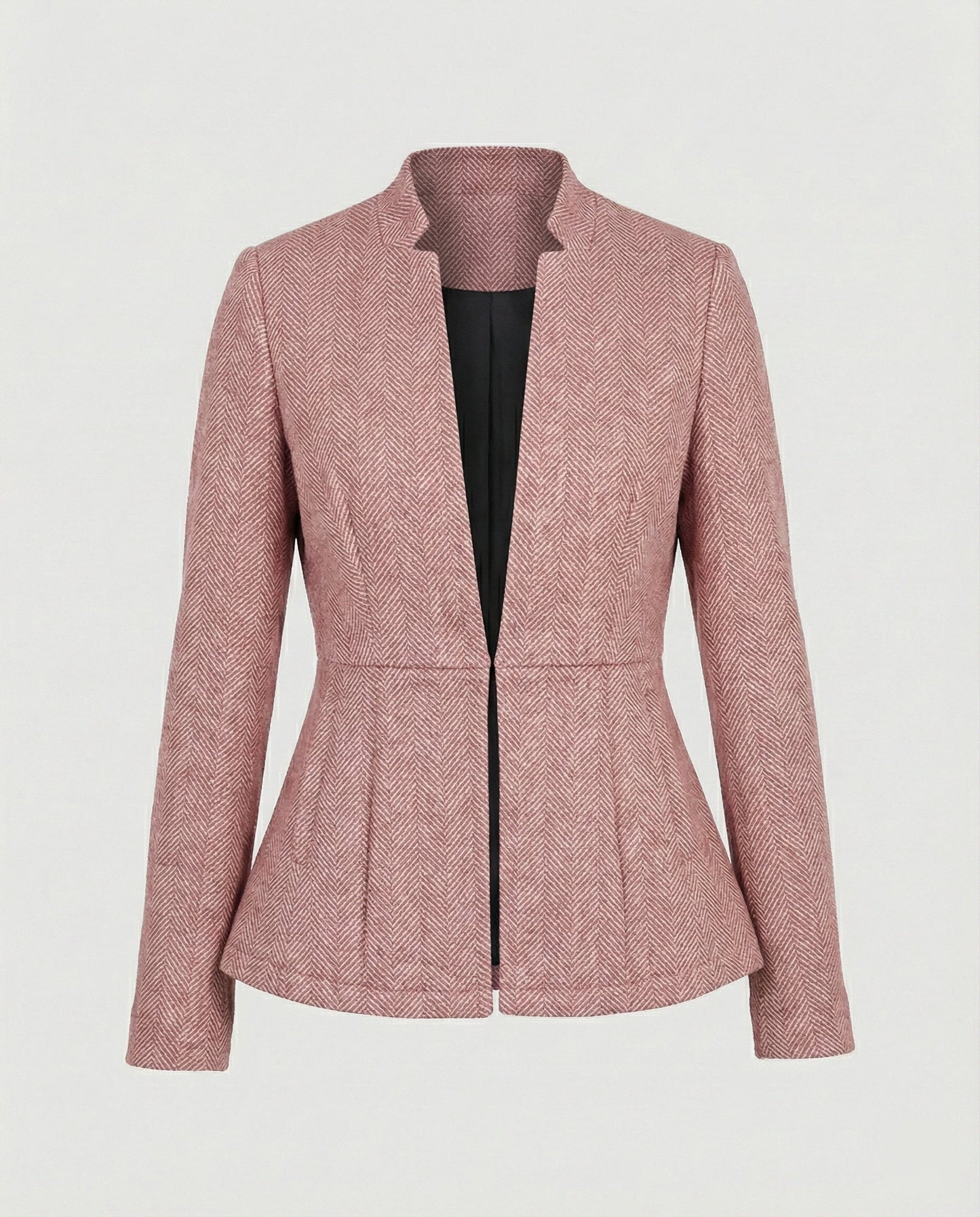 Damen Ärmelloses Blazer Hahnentritt