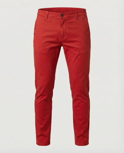 Herren Slimfit Chinohose Elastikbund