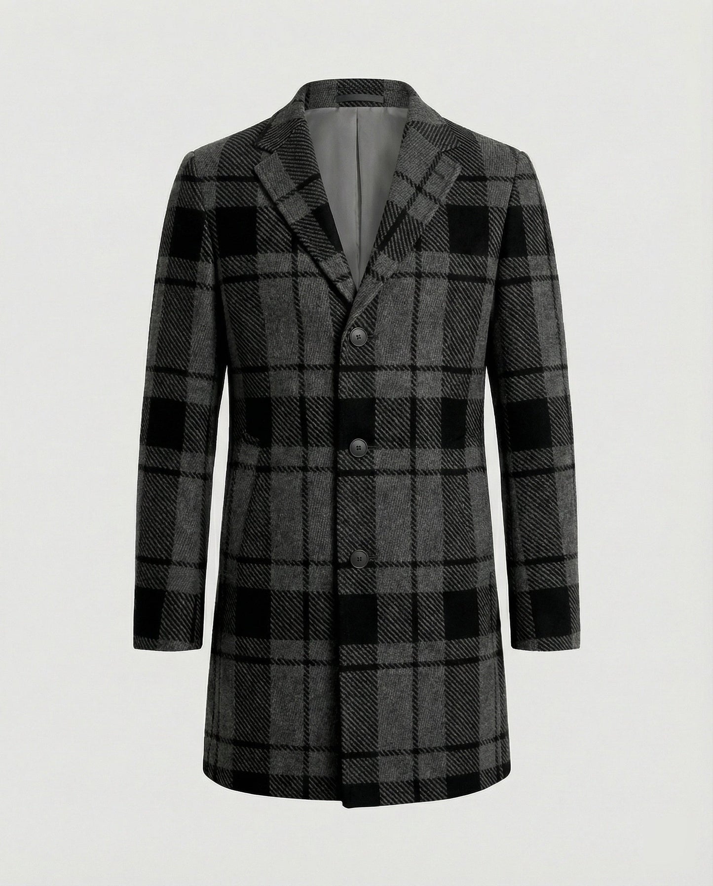 Herren Mantel Elegant Herbst Leder